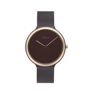Obaku Satin Lille Walnut Watch For Women's Brown (V269LXXNMN)