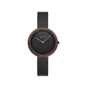 Obaku Trae Lille Charcoal Women's Watch Black (V245LXBBMB)