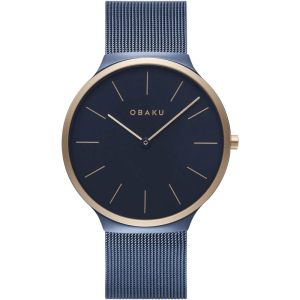 Obaku Ark Ocean Watch For Women's Navy Blue (V240GXSLML)