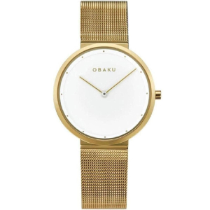 Obaku Papir Lille Watch For Women's Gold (V230LXGWMG)