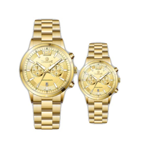 Timezone Oblique Axis Watch For Men (TZ-1322L)-Gold