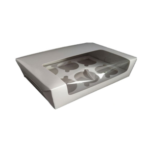 Packzypk Cupcake Box For 6 (white)