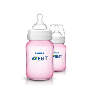 Philips Avent Classic Plus Baby Bottle 260ML 2 Pcs - 1m+ (SCF564/27)