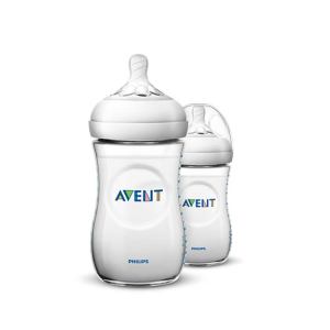 Philips Avent Natural Baby Bottle 260ML 2 Pcs 1m+ (SCF693/23)