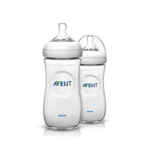 Philips Avent Natural Baby Bottle 330ML 2 Pcs - 6M+ (SCF696/23)