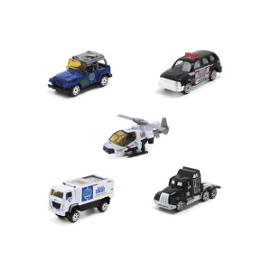 Planet X City Police Vehicle Pack Of 5 (PX-9784)