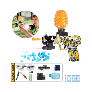 Planet X Mini Gel Blaster Rechargeable Gun With Glasses Yellow (PX-11737)