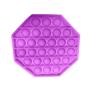 Planet X Pop Bubble Fidget Octagon Silicone Toy Purple (PX-11078)