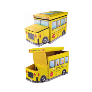 Planet X School Bus Toy Chest For Kids (PX-9259)