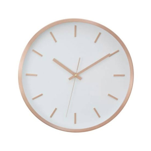 Premier Home Elko Large 3D Effect Copper Hued Wall Clock (2201088)