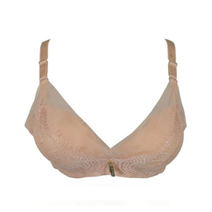 Purple Bag Fancy Double Padded Wireless Pushup Bra For Women (0005)
