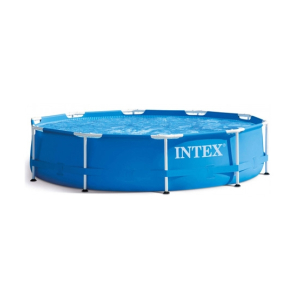 Intex Round Metal Frame Foldable Swimming Pool 10 ft - 28200 (PX-10810)