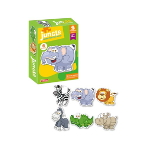 Planet X Jungle 2 and 3 Piece Puzzle Set For Kids (PX-12140)