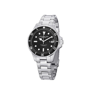 Stuhrling Original Aquadiver 664 Men's Watch Silver (664.01) 