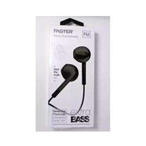 Faster Universal Stero Earphone Black (F6I)