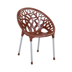 Saab Stylish Tree Chair (SP-313) - Pack Of 4-Chocolate
