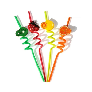 Sasti Market Colorful Art Drinking Fruit Straw Pack Of 4