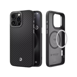 Spigen Enzo Aramid Magsafe Case For Apple iPhone 15 Pro Max Black (ACS07044) 