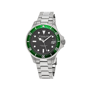 Stuhrling Original Aquadiver 664 Men's Watch Silver (664.03)