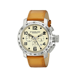 Stuhrling Original Aviator 641 Men's Watch Brown (641.01)
