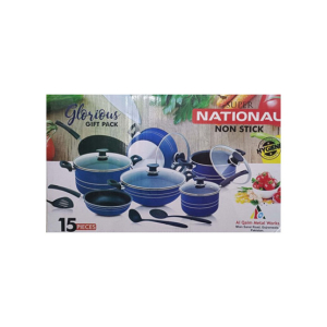 Super National Non Stick Cookware Gift Set - 15 Pcs