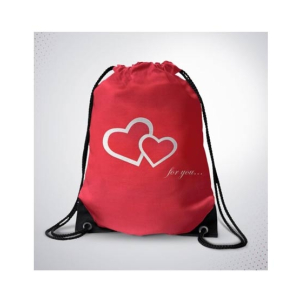 Traverse Heart Printed Drawstring Bag (T150DRSTR)