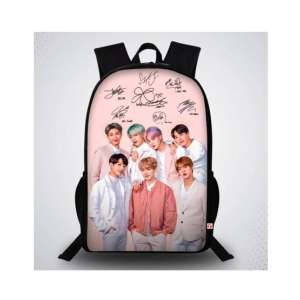 Traverse BTS Printed School Bag For Unisex (T393TWH)