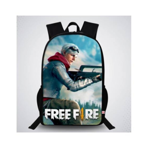 Traverse Free Fire Digital Printed School Bag (T619TWH)