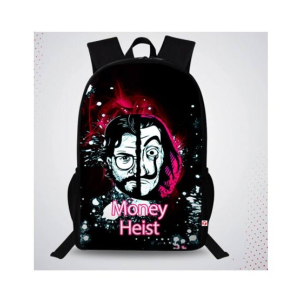 Traverse Money Heist Digital Printed Backpack (T789TWH)