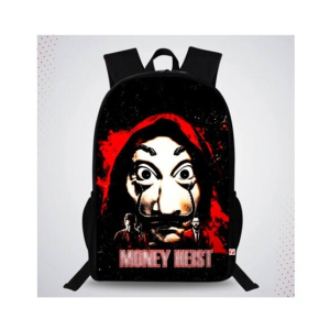Traverse Money Heist Printed School Bag For Unisex (T794TWH)