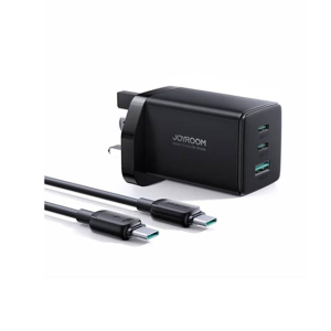 Joyroom Gan Ultra 65W Fast Charger With Type C To C Cable Black (TCG01)