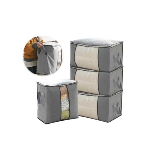 The AZY Large Storage Bags For Blanket Comforter (Pack of 4)