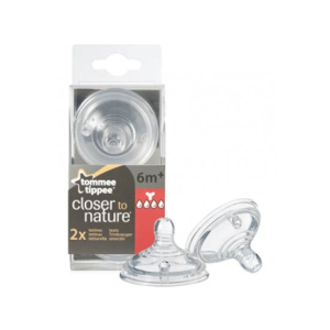 Tommee Tippee Thick Feed Y Silicone Wide Neck Teats Pack of 2 (TT 422142)