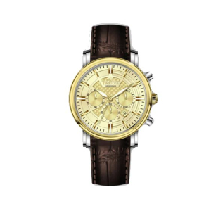 Timezone Vaur Revolution Watch For Men (TZ-1334)-Gold