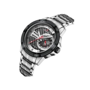 Naviforce Exclusive Date Watch For Men Silver (NF-9206-6)