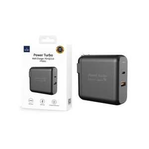 Wiwu Power Turbo Dual PD+QC 3.0 Wall Charger 60W (PT-6021)