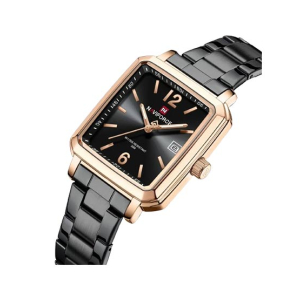 Naviforce Square Class Edition Watch For Women Black (NF-9252g-3)