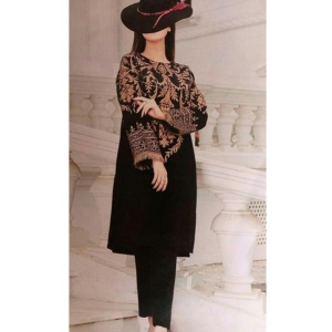 Women's Street Embroided Unstitched Lawn Collection 2020 2 Pcs (0001)