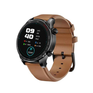 Yolo Ultron Smart Watch Leather Strap-Deep Black