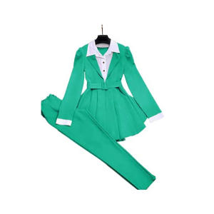 ZamZam 2pc Dress For School Girls (AC-128)-Aqua Blue