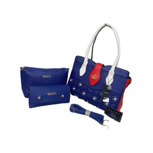 ZamZam 3pc Hand Bag For Women-Dark Blue