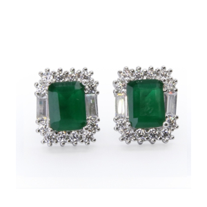 Zed Eye Leisure Earrings For Women Green (ISE121A)