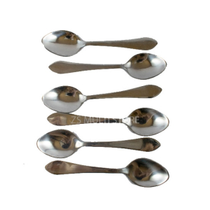 ZS Store Classic Tea Spoon Stainless Steel - Pack of 6
