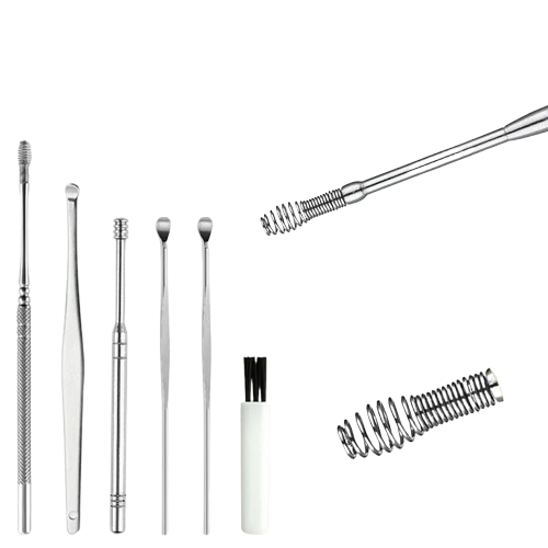 iShopping - Muzamil Store Stainless Steel Earpick Set of 6Pcs