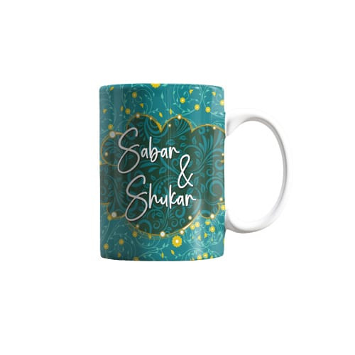 iShopping - ZamZam Green Bloomes Printed mug