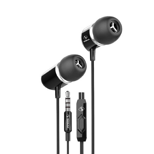 iShopping - Sigma Unique Style Earphones - Black