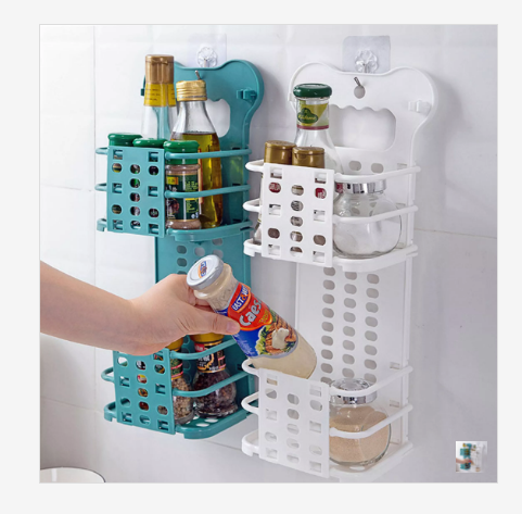 iShopping - Ferozi Traders Wall Mounted Folding Storage Basket Multi