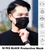 iShopping - Hamayun Goods Fabric Disposable Face Mask Black