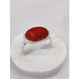 Gilgit Bazaar Aqeeq Stone Silver Ring (20)