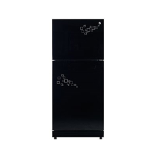 PEL Desire Glass Door Freezer-on-Top Refrigerator 16 cu ft Black (PRGD-160)